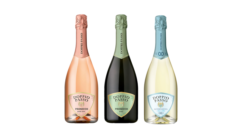 Packshots der drei Prosecchi von Doppio Passo