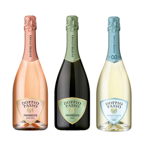 Packshots der drei Prosecchi von Doppio Passo